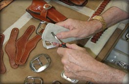 Handmade Leather Gun Belt
